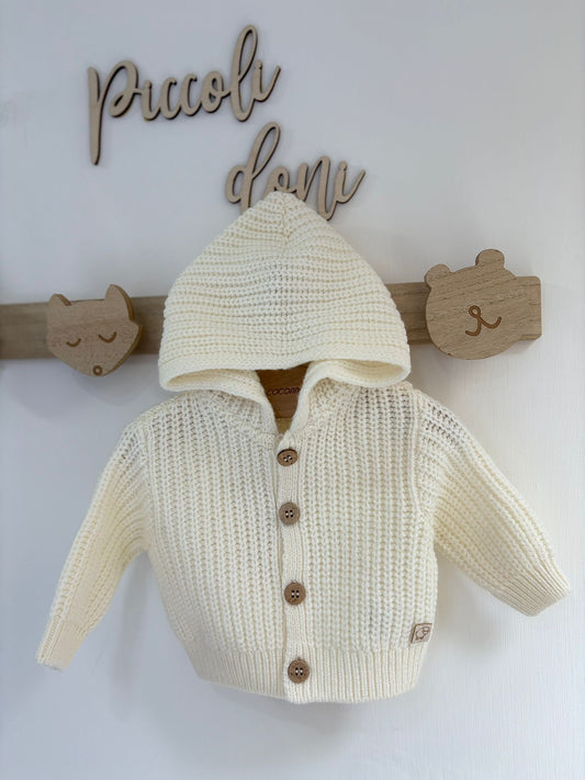 Mini cappottino in lana merino