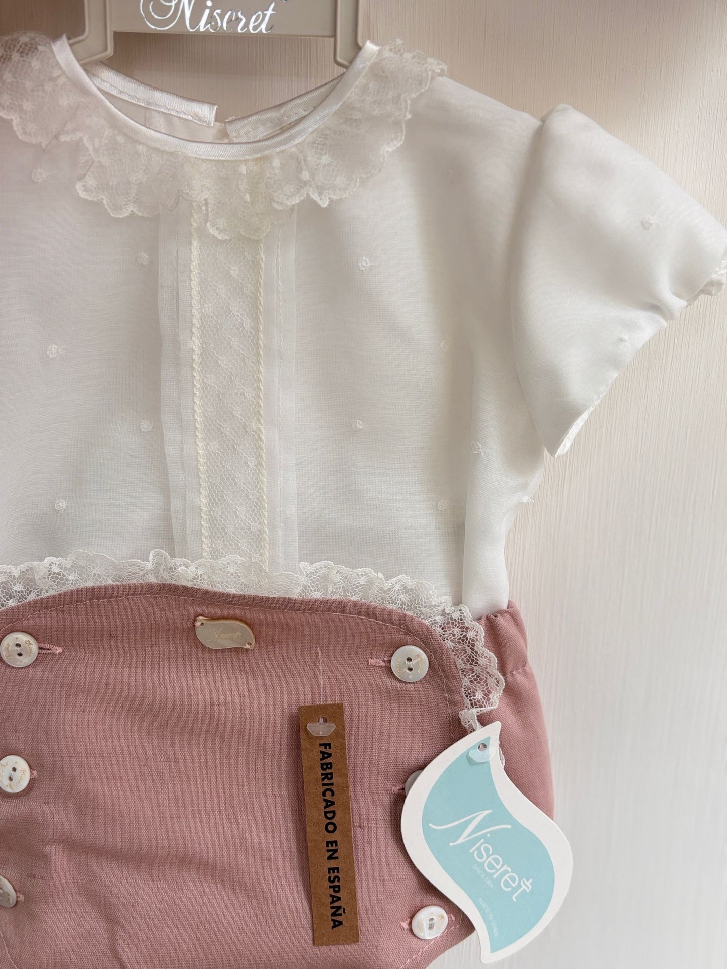 Camicia con culotte e cuffia