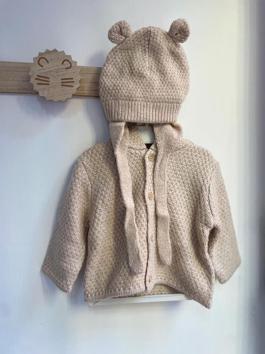 Cappottino con cappello teddy