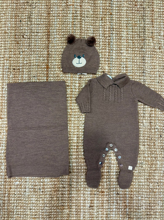 Set nascita in lana merino