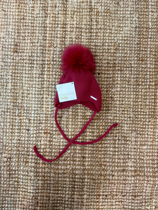 Cappello con pon pon