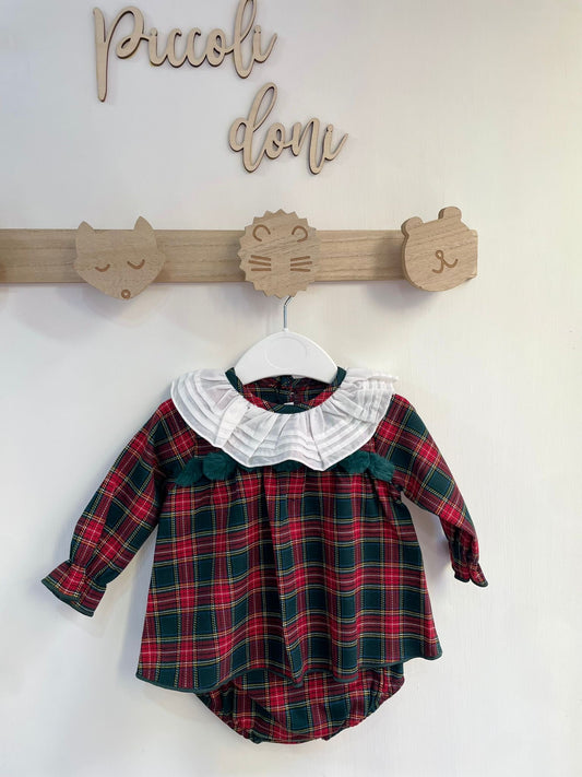 Mini abitino con braga scozzese