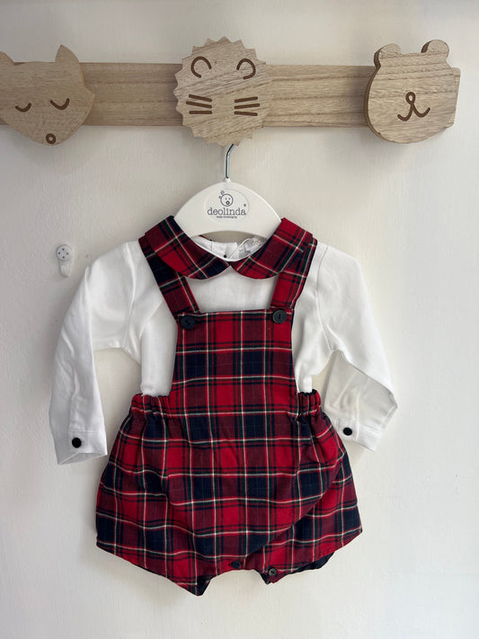 Salopette con camicia