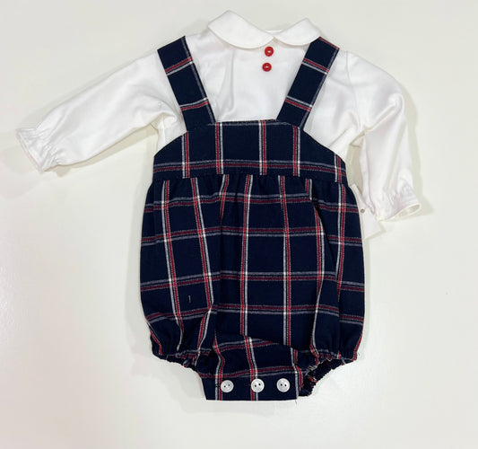 Salopette con camicia