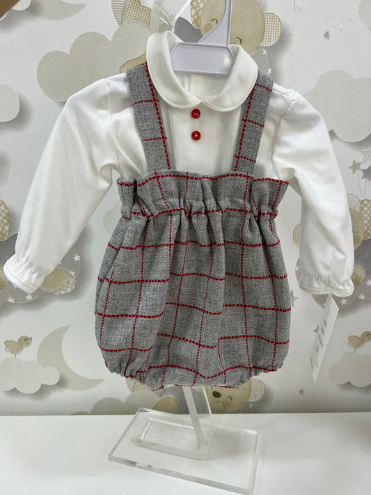 Salopette con camicia