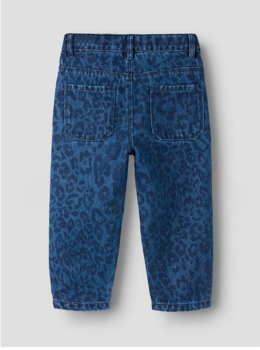 Denim leopardato