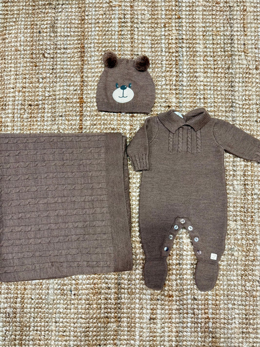 Set nascita in lana merino