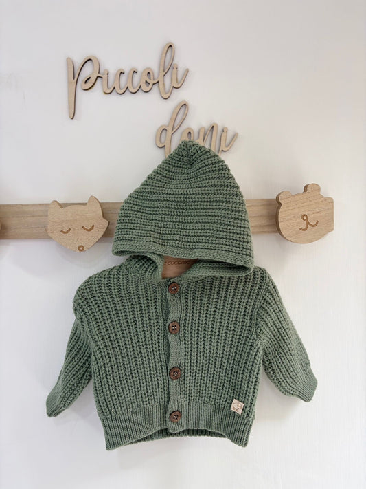 Mini cappottino in lana merino